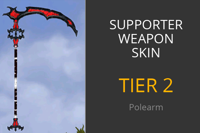 Tier 2 Supporter Scythe Polearm Skin